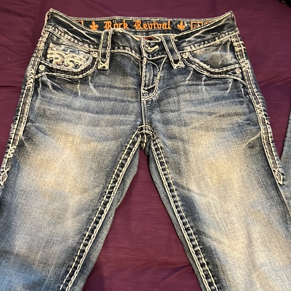 Rock Revival Light Wash Skinny Jeans - Picture 3 of 5
